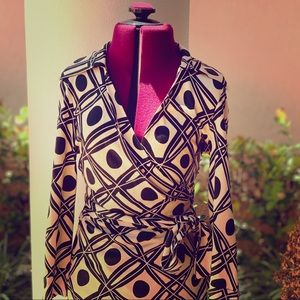 Diane Von Furstenberg Vintage Wrap Blouse